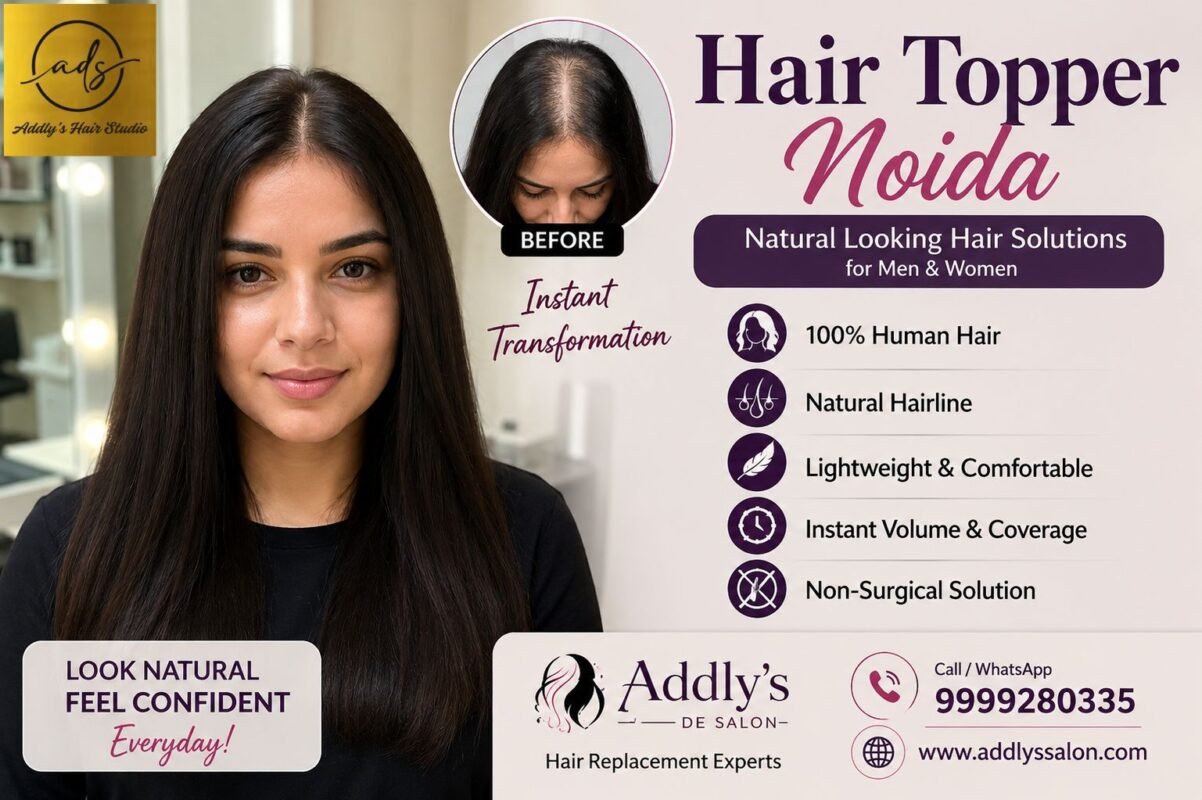 Premium Hair Topper Noida for men with natural-looking hair coverage and instant volume enhancement.