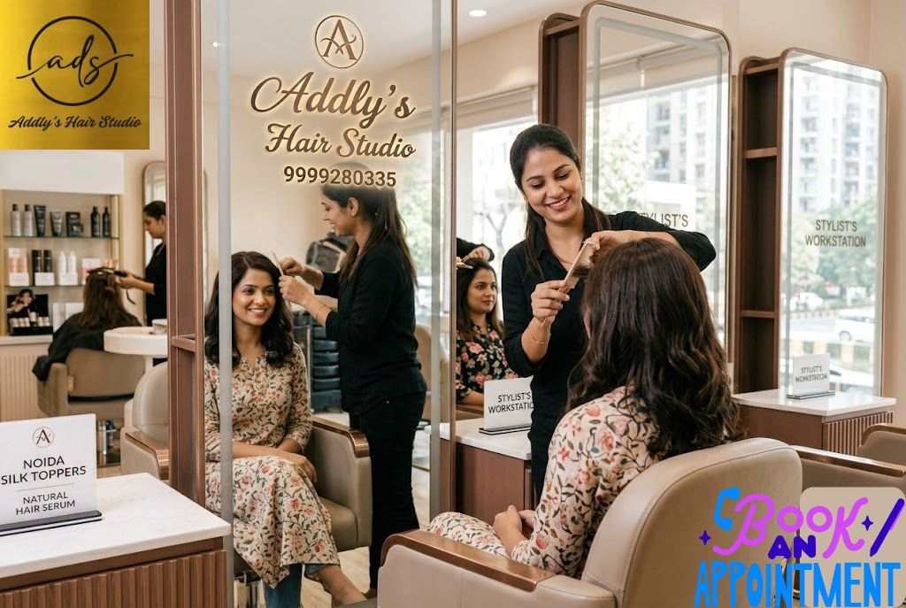 Hair Topper for Women Noida – Natural Human Hair Topper at Addly's Hair Studio