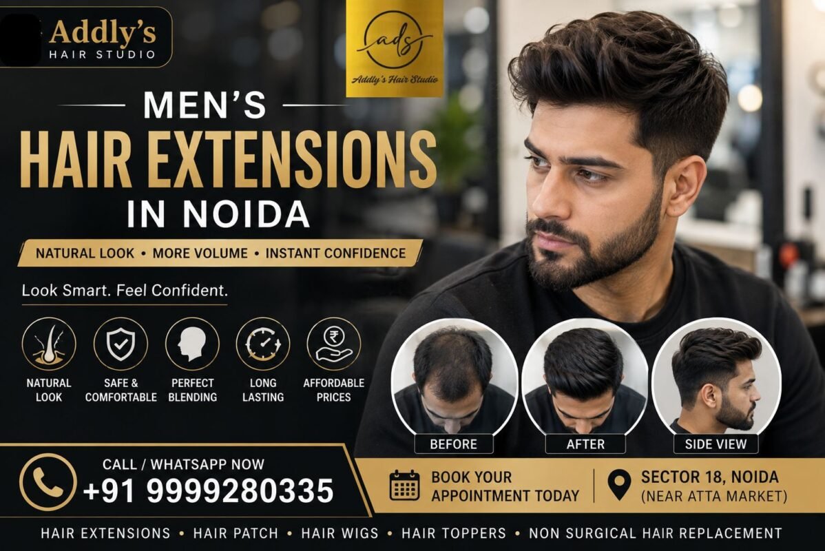 Affordable Hair Extensions in Noida – Premium Human Hair Extensions at Addly's Hair Studio