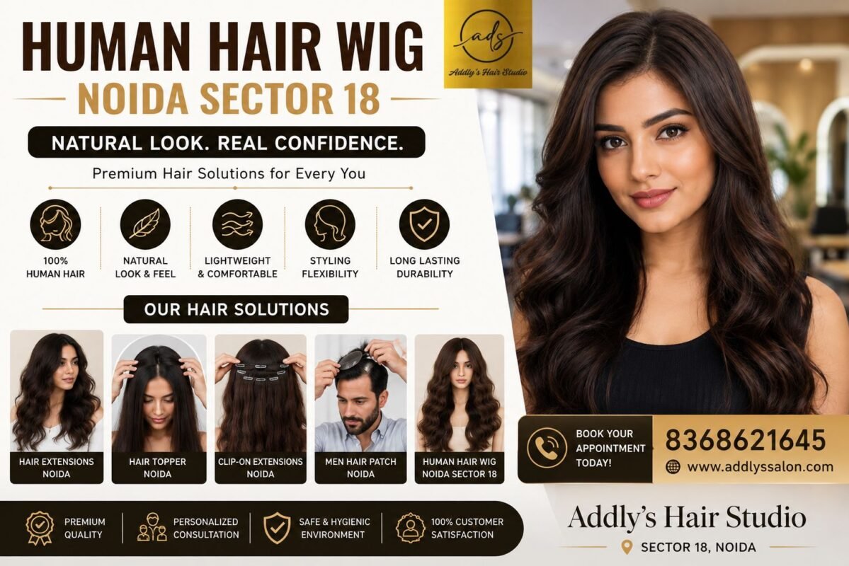 Human hair wig in Noida Sector 18 for a natural-looking hairstyle