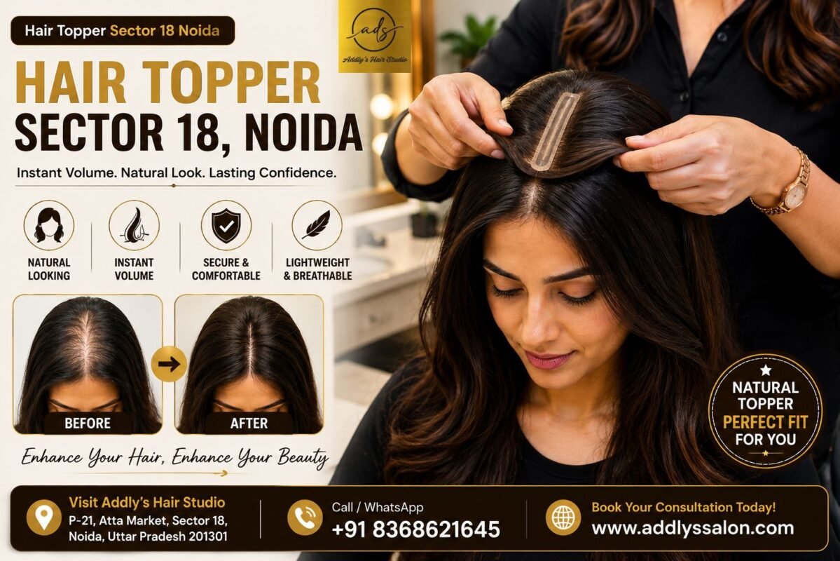 Hair Topper Sector 18 Noida for natural volume and crown coverage